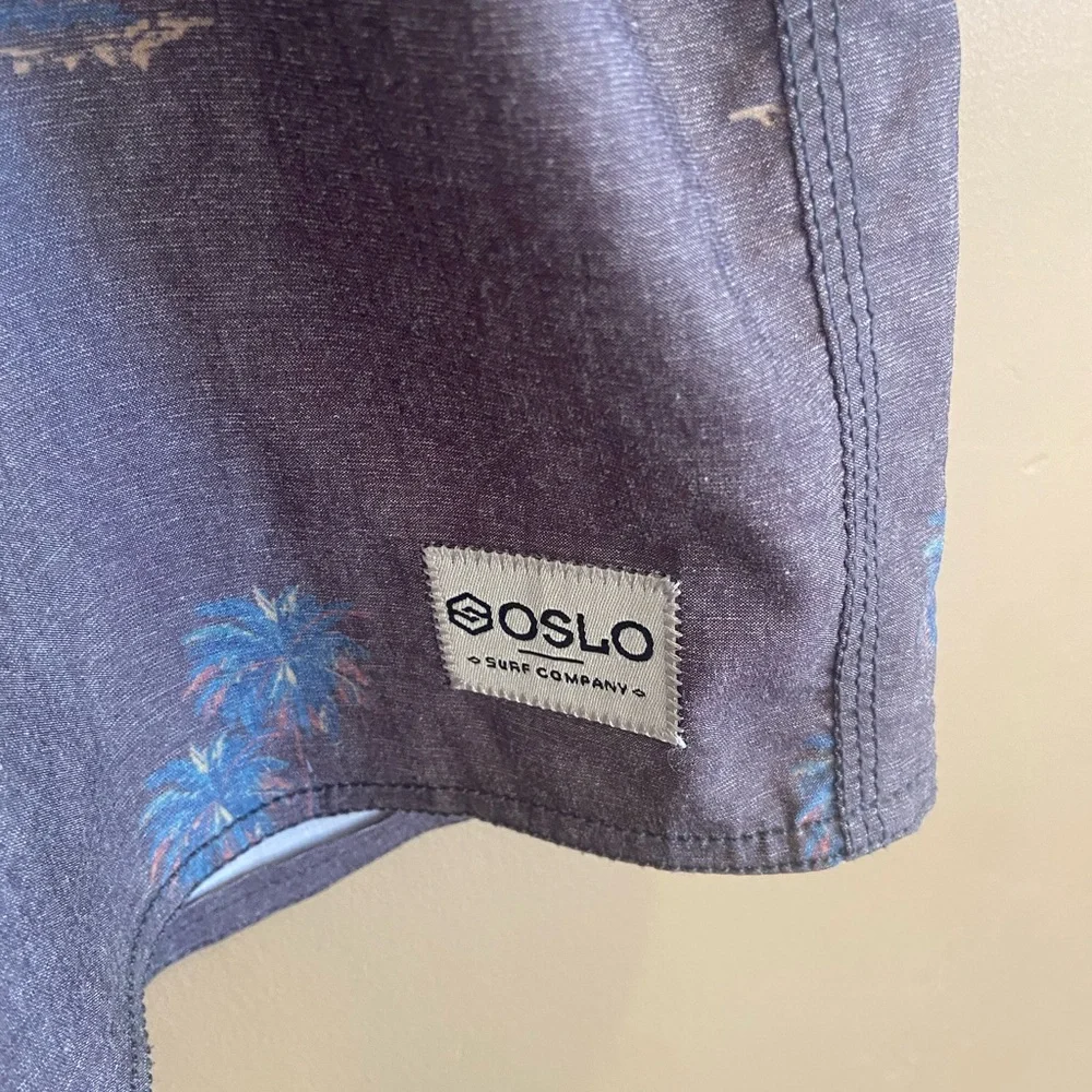 VINTAGE BOARDSHORT - Oslo Apparel gray & blue size 34